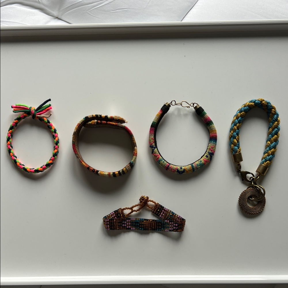 Colorful Woven Bracelet Set
